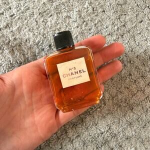 Vintage 60s? CHANEL No 5 Eau De Cologne Black Cap NEW Deadstock